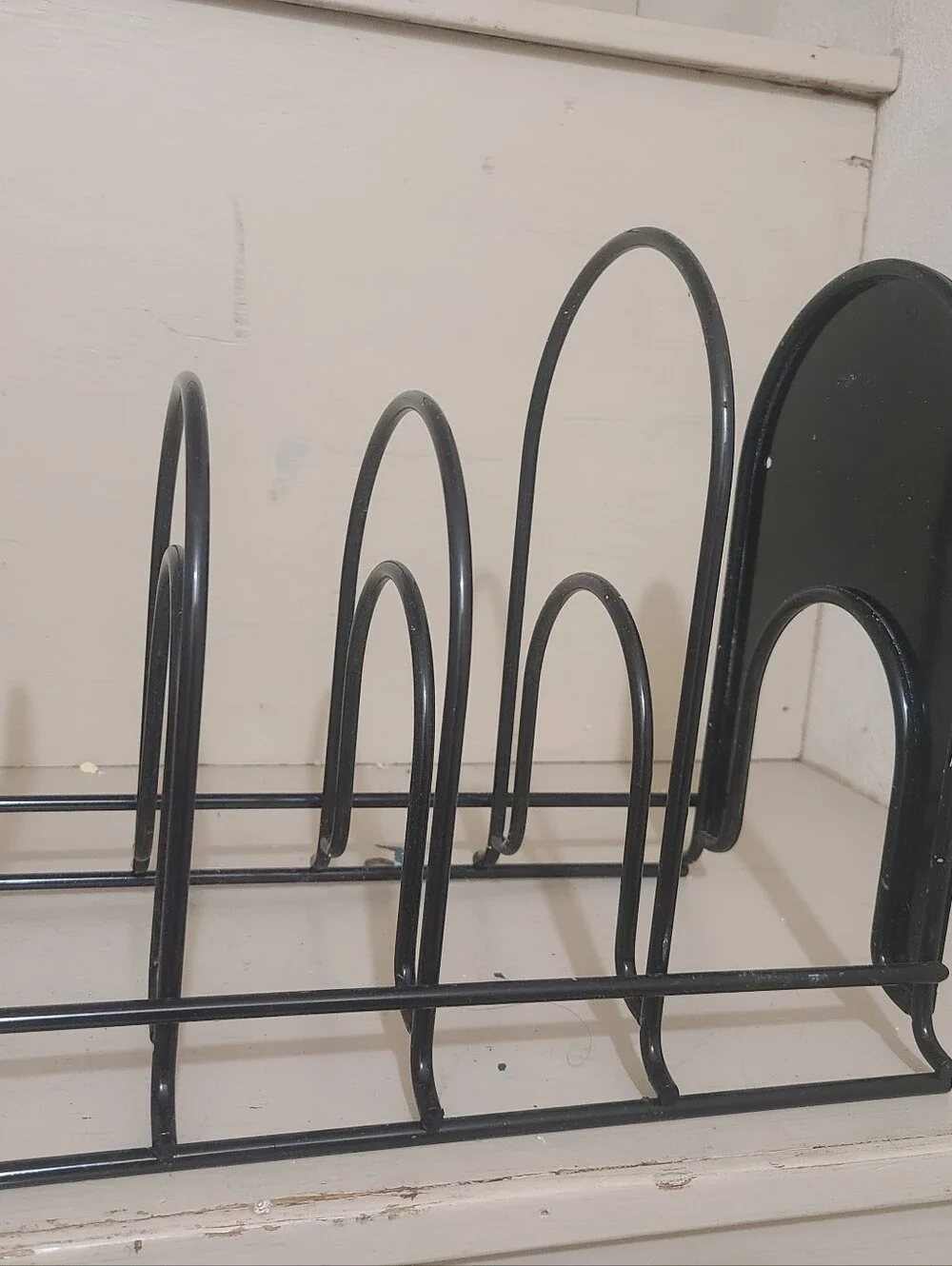 Cuisinel Pan Organizer for Cast Iron Skillets, Griddles, 5-Tier Rack, Black 12.2
